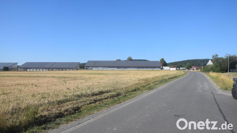 Links der Straße von Gleitsmühle nach Irchenrieth hinein soll das neue Baugebiet "Irchenrieth West" als "urbanes Gebiet" entstehen. Archivbild: Ernst Frischholz