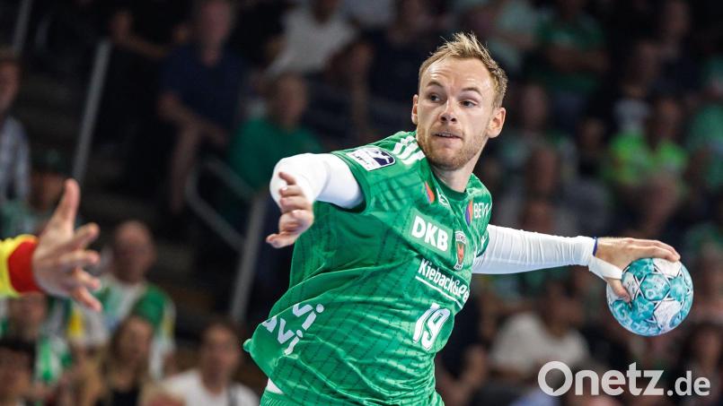 Welthandballer Mathias Gidsel war mit zwölf Toren bester Füchse-Schütze (Archivbild) Bild: Andreas Gora/dpa