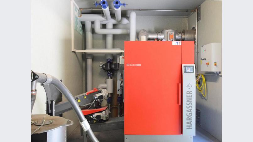 Der Prototyp einer Heizungsanlage für Biomasse. Eine solche beheizt neben der Firma Rädle auch die Firma ATH Heinl. Bild: no
