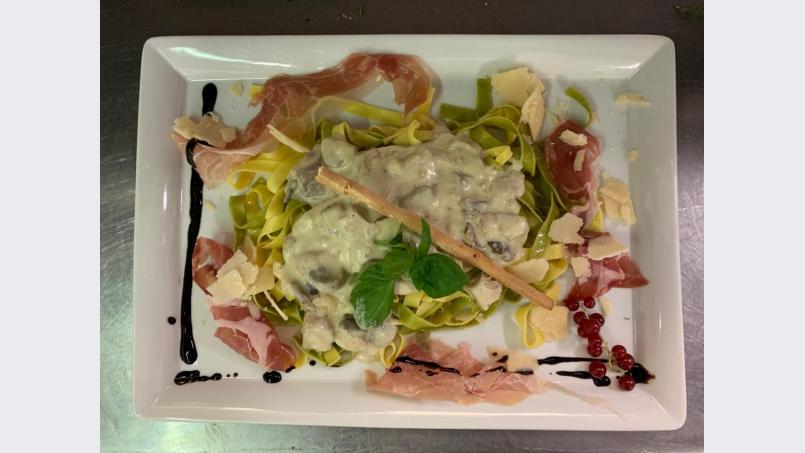 Der Gasthof &quot;Waldfrieden&quot; präsentiert derzeit italienische Wochen. Bild: exb