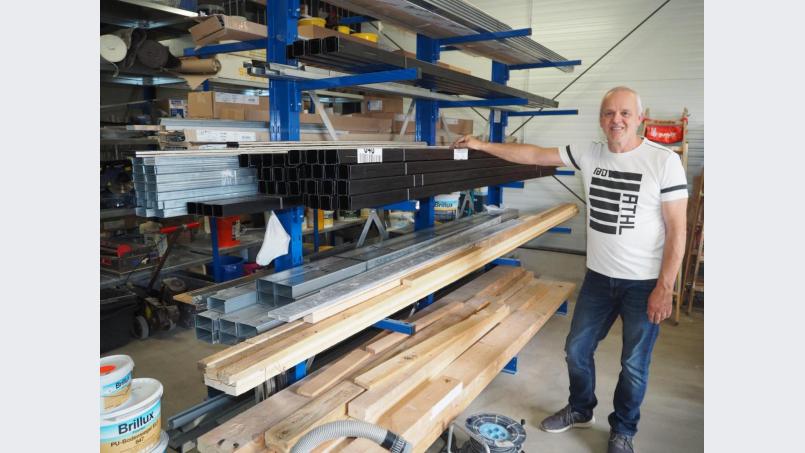 Stuckateur- und Trockenbaumeister Wolfgang Hommel ist mit seinem Unternehmen sehr vielseitig aufgestellt. Bild: krb