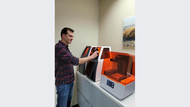 Zu den Methoden beim &quot;dental team&quot; gehört auch der 3D-Druck. Bild: exb