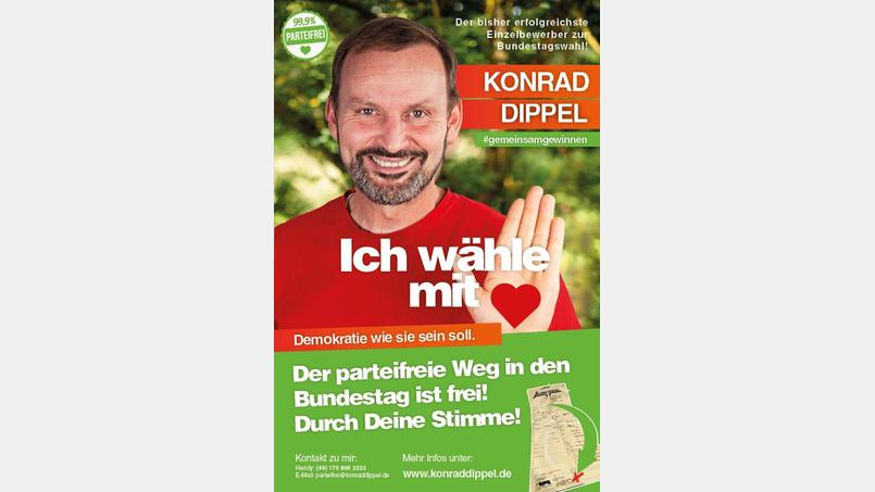 Konrad Dippel hofft auf die Erststimmen der Wähler. Bild: Konrad Dippel