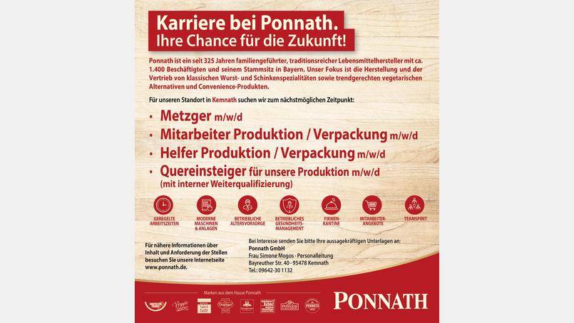 Karriere bei Ponnath Bild: exb