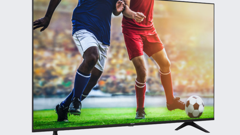 Der 4K Ultra HD Smart-TV von Hisense , 55AE7000F EEK A+, im Wert von 699 € ist ein attraktives Plus für die Kunden. Bild: exb