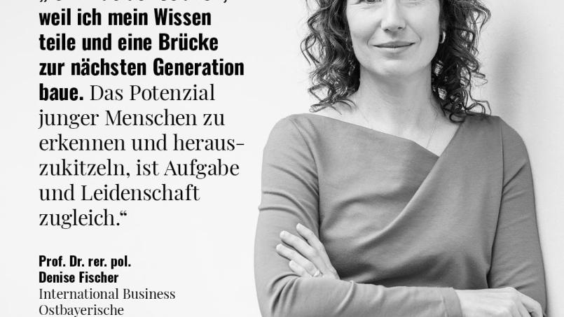 Professorin Dr. Denise Fischer, seit 2019 Professorin für International Business an der OTH Amberg-Weiden. Bild: Heilmann/LaKoF Bayern