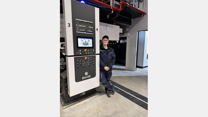 Ein Eigengewächs der BHS Corrugated geht seinen Weg: Christoph Häring arbeitet nach seiner Ausbildung jetzt als „Customer Trainer“. Bild: BHS Corrugated