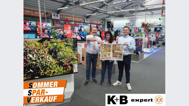 Beim Sommer-Spar-Verkauf hat K+B expert jede Menge attraktiver Angebote für seine Kunden. Bild: exb