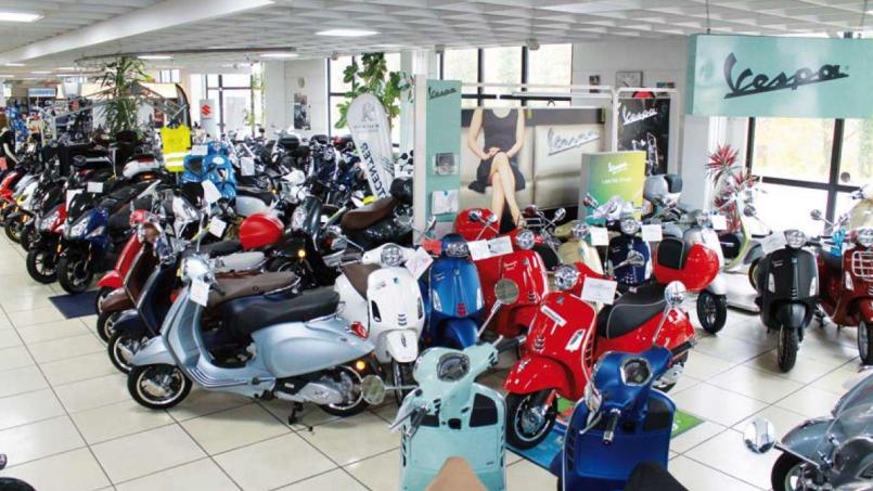 Kult-Klassiker: Die größte Vespa-Auswahl der Region finden Kunden in den Showrooms. Bild: exb