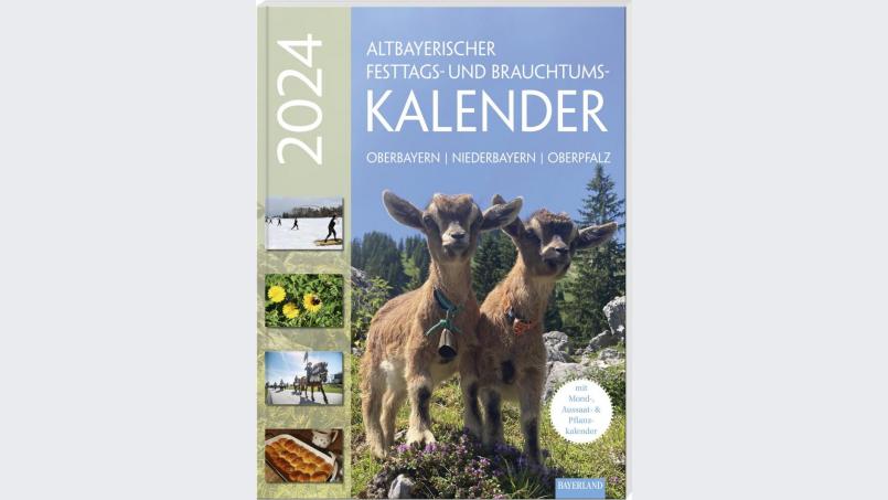 Die Jubiläumsausgabe des Altbayerischen Festtags- und Brauchtumskalenders für das Jahr 2024 ist nun druckfrisch überall im Handel erhältlich. Bild: Battenberg-Gietl-Verlag