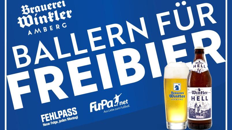 Bei der Aktion &quot;Ballern für Freibier&quot; gibt es Freibier zu gewinnen. Grafik: Brauerei Winkler Amberg