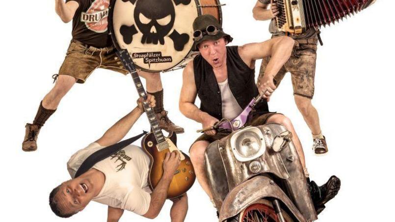 Als professionelle Partyband haben die &quot;Stoapfälzer Spitzbuam&quot; ab der ersten Minute jeden Saal im Griff. Bild: Stoapfälzer Spitzbuam