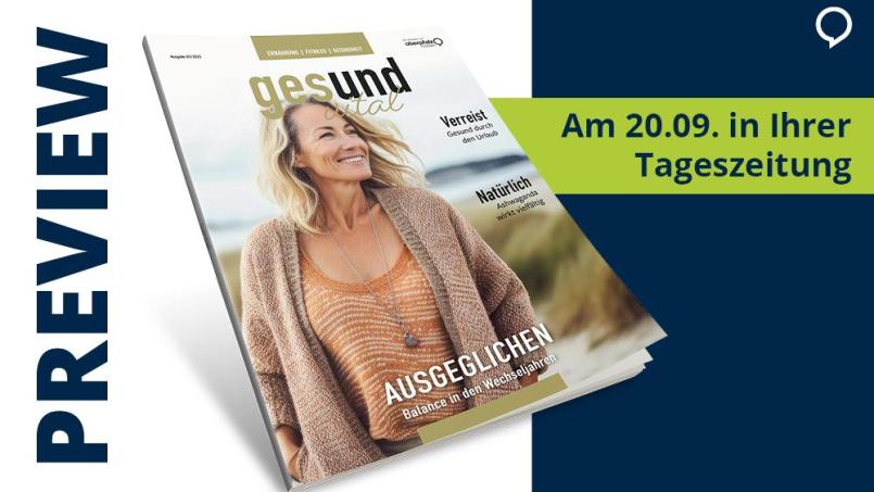 Lesen Sie sich gesund! Unser Magazin wurde für Sie gemacht. Grafik: Oberpfalz Medien