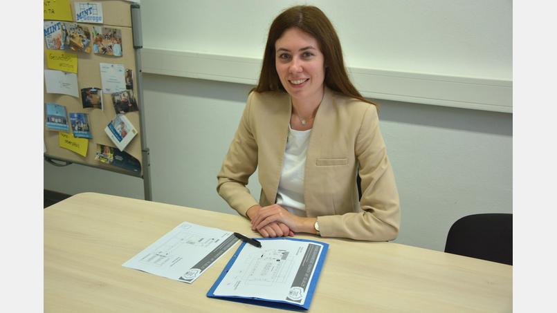 &quot;Ziel unserer Ausbildungsmesse ist, dass die jungen Leute in der Region bleiben und nicht abwandern&quot;, betont Linda Wunderlich (Bildungsregion Tirschenreuth). Bild: jr