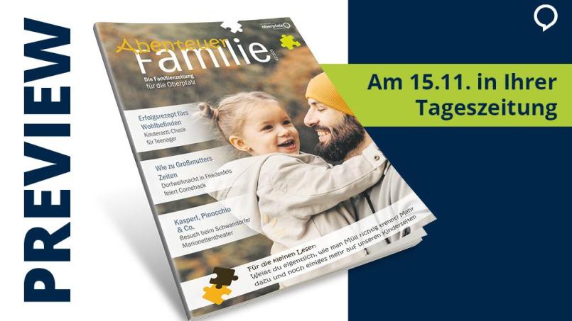 „Abenteuer Familie“ – die Beilage mit spannenden Geschichten, hilfreichen Tipps und Freizeitideen für Klein und Groß. Bild: Agentur PR & Content