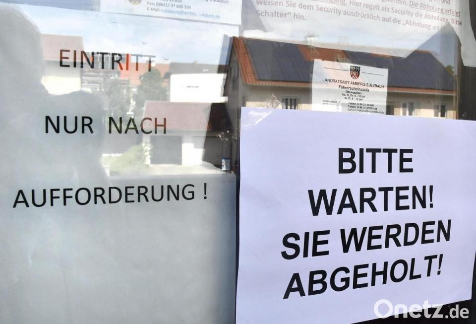 Termine vorher vereinbaren Zulassungsstelle für AmbergSulzbach noch