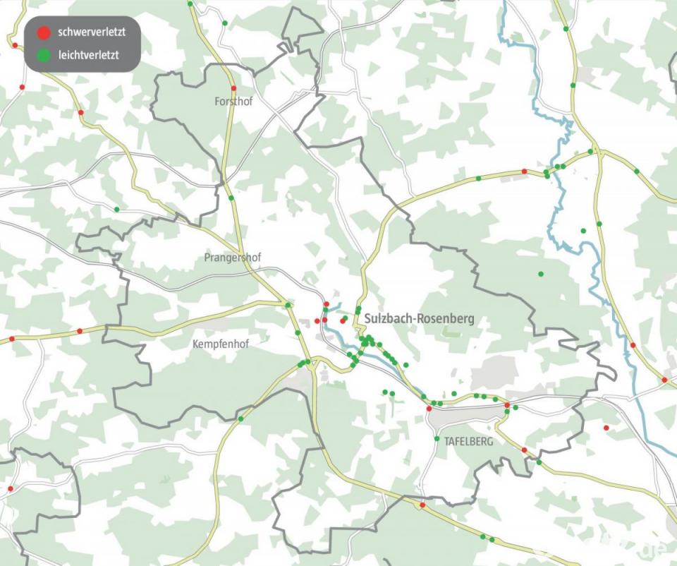 Wo kracht's in Amberg und in SulzbachRosenberg besonders oft?