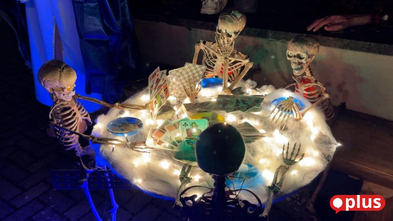 Kartelnde Skelette und Horrorpuppen: Der Halloween-Garten in Ehenfeld