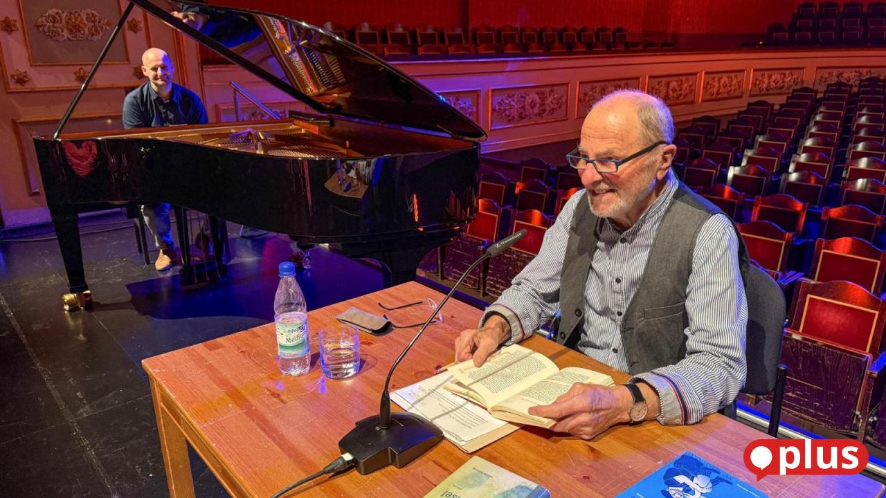 F-llhorn-an-Erinnerungen-Schriftsteller-Friedrich-Brandl-ber-St-dtepartnerschaft-mit-P-rigueux