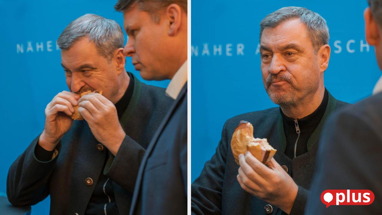 Söder zu Gast in Weiden: Leberkäs, Selfies und ein volles Markthaus