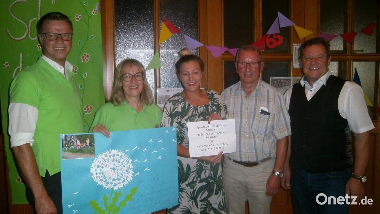 Großzügiges Geburtstagsgeschenk für St.-Wolfgang-Kindergarten | Onetz