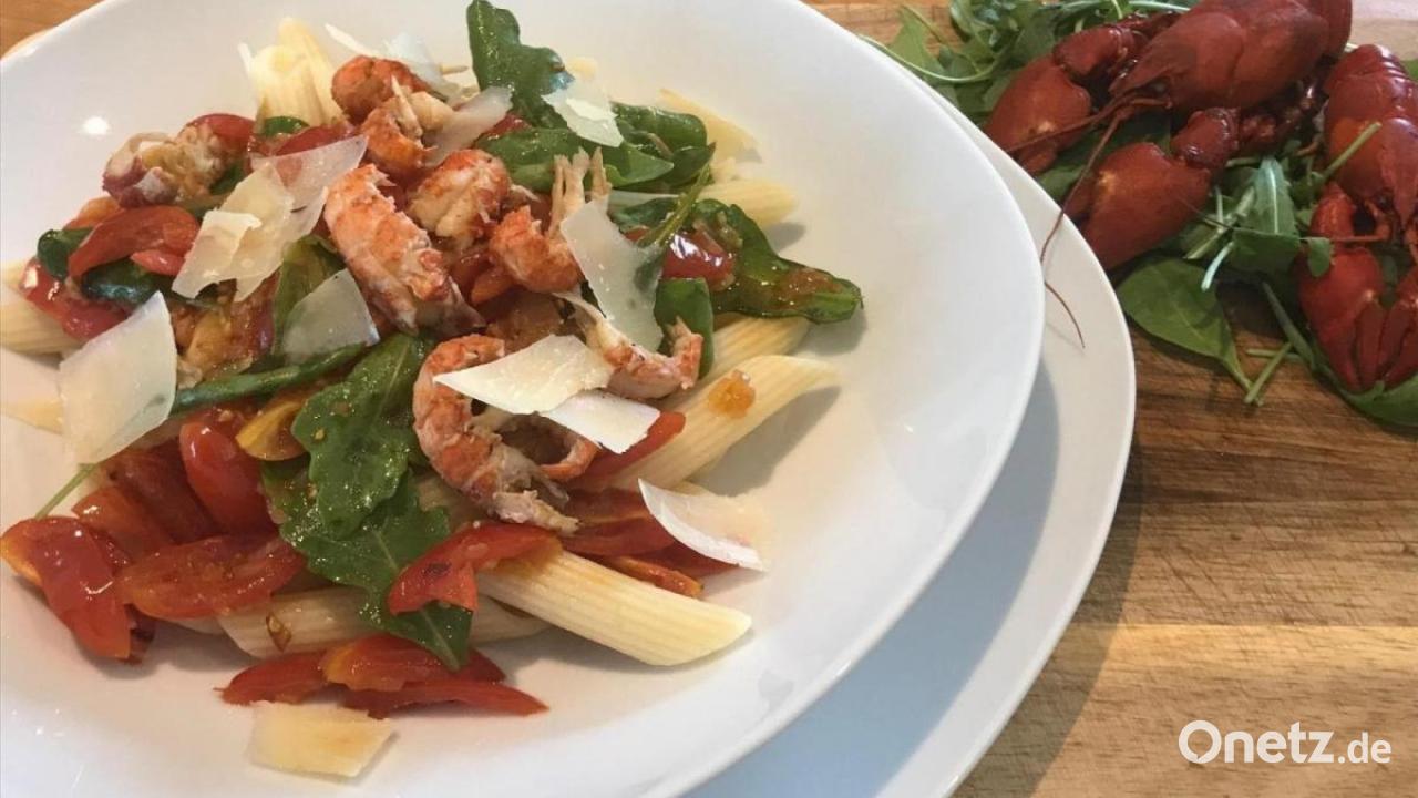 Pasta mit Flusskrebsen und Rucola | Onetz