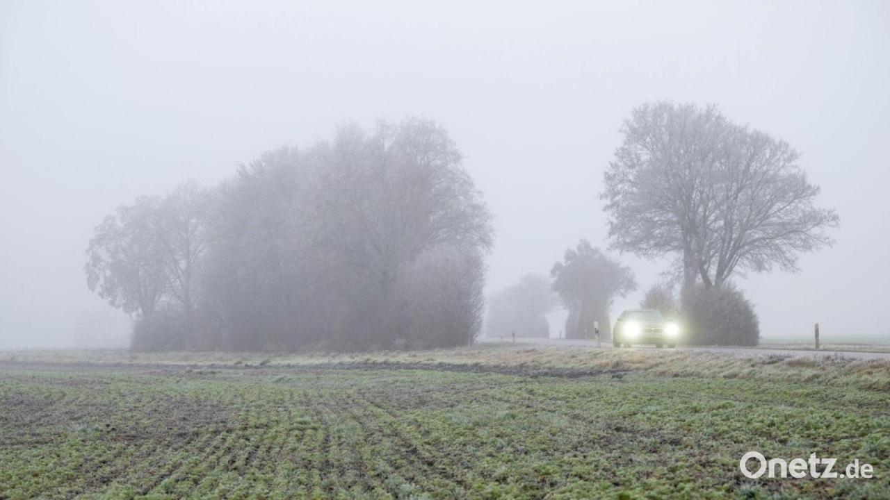 Grauer Morgen und später Sonne in Bayern