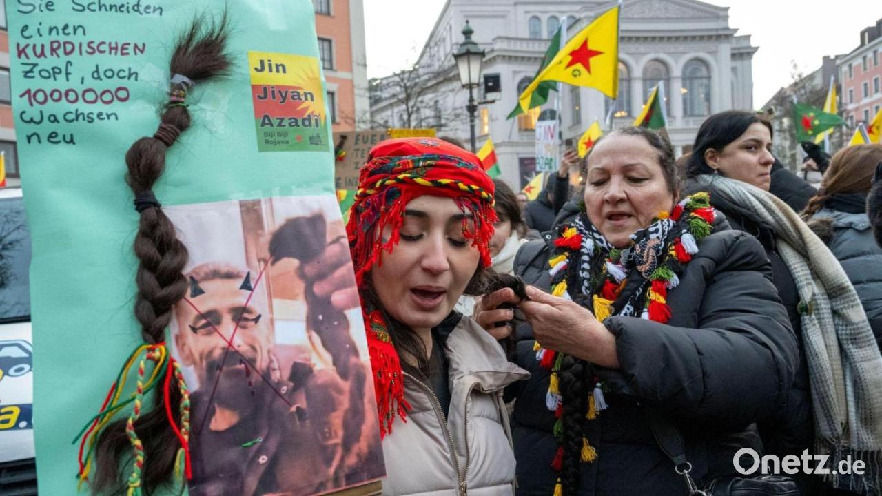 Kurden protestieren gegen Vorrücken des syrischen Militärs