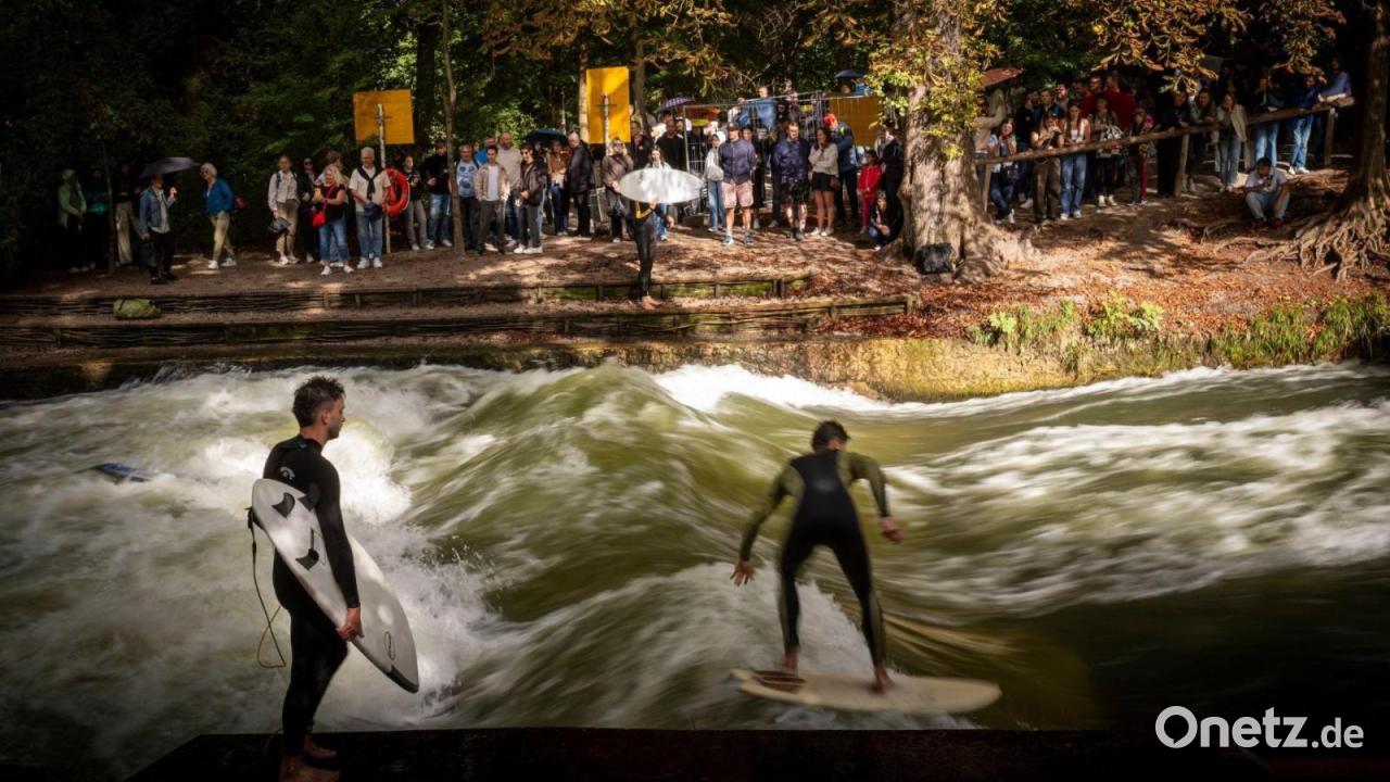 Ringen um die Welle: neue Tests für Münchens Eisbach-Surfer