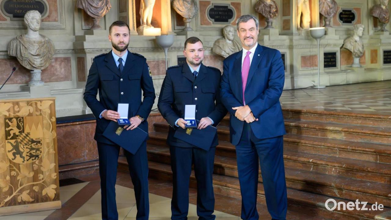 Waidhauser Bundespolizisten für Lebensrettung geehrt