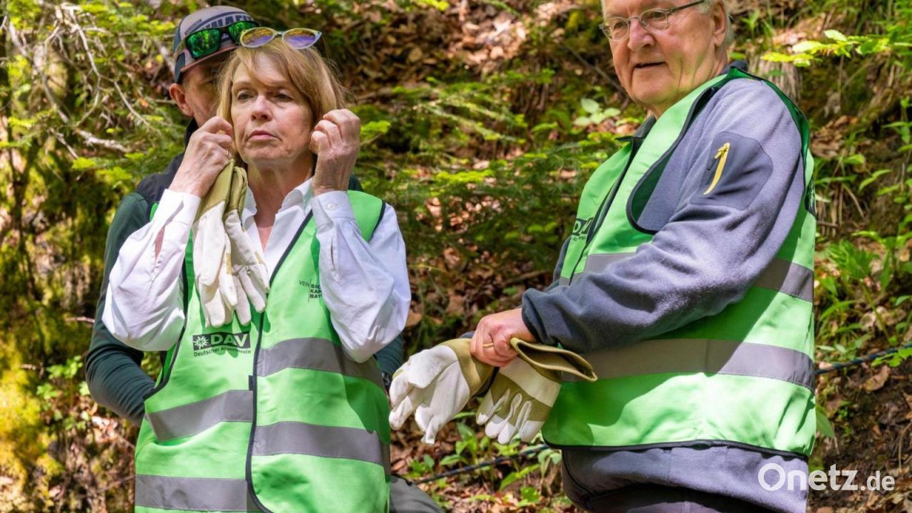 Steinmeier schuftet beim DAV-Wegebau – Werbung fürs Ehrenamt
