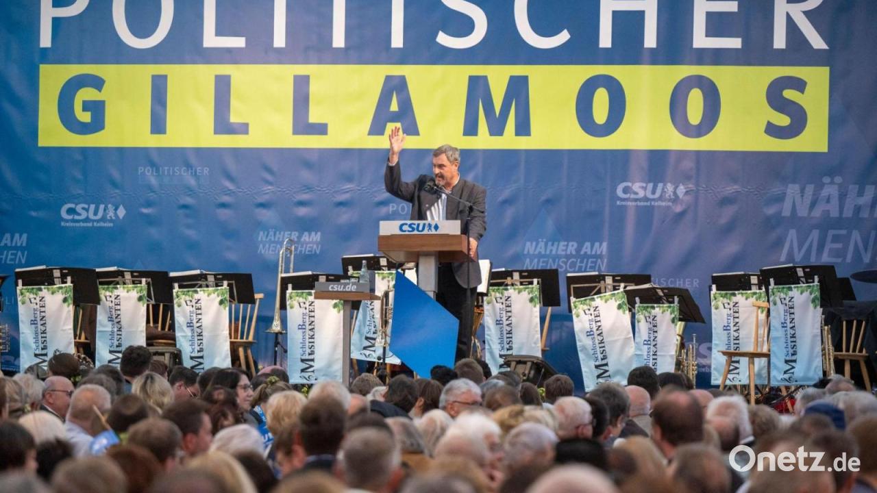 Wahlanalyse auf dem Volksfest: Söder & Co. auf dem Gillamoos