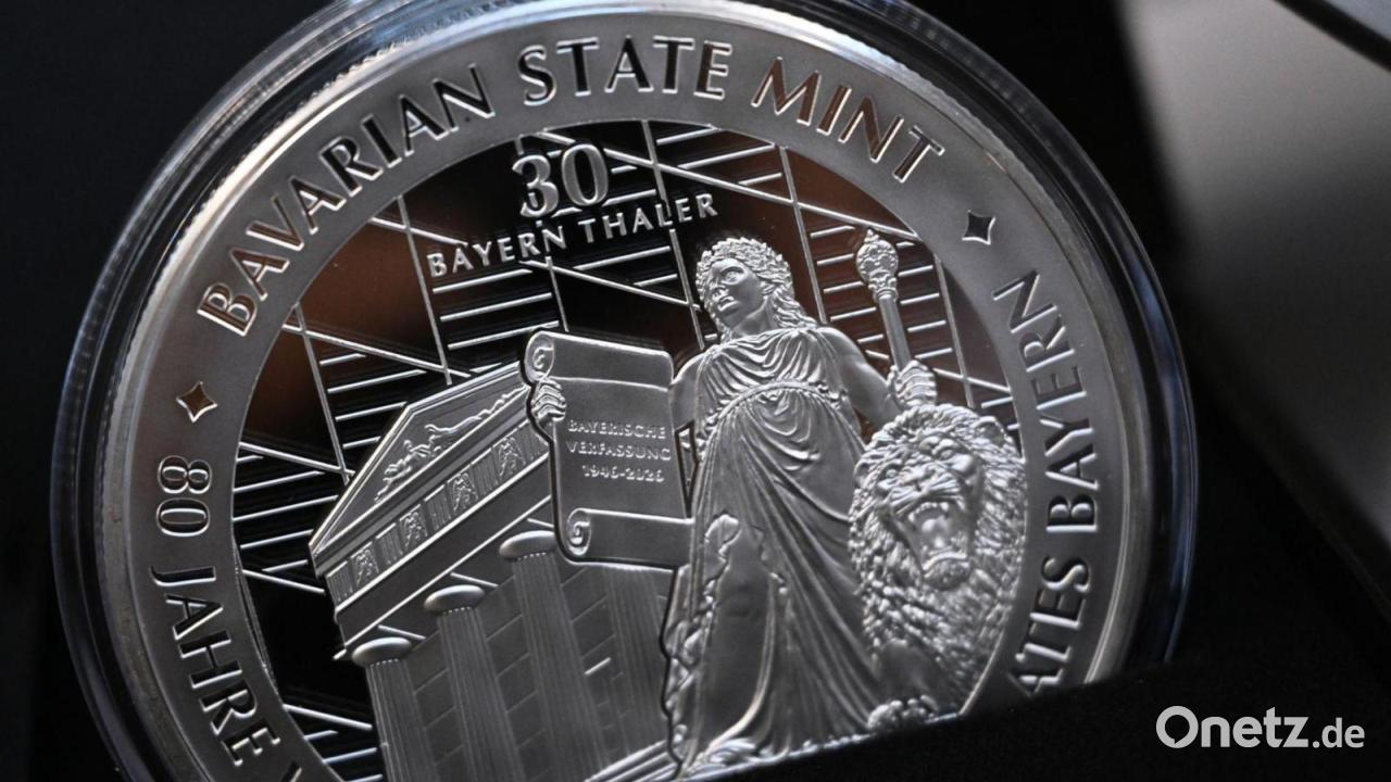 Bavaria ziert „Thaler“ zu 80 Jahren Verfassung in Bayern