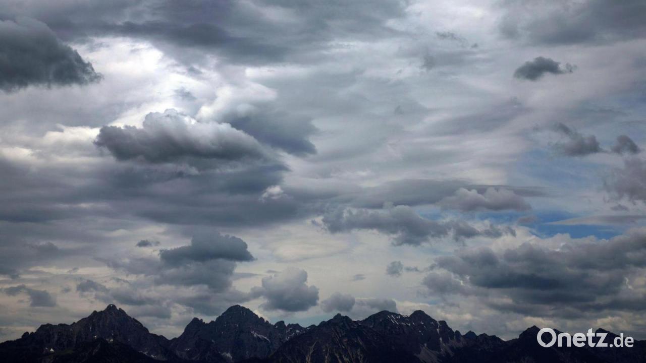 Kräftiger Regen an den Alpen - danach wird es sonnig