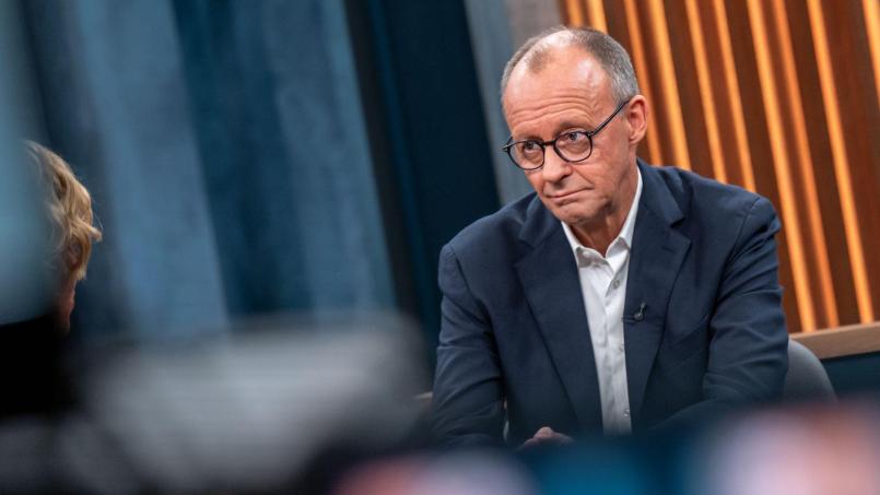 Bild: Thomas Ernst/NDR/ARD/dpa
Friedrich Merz äußert sich zum Videobeweis