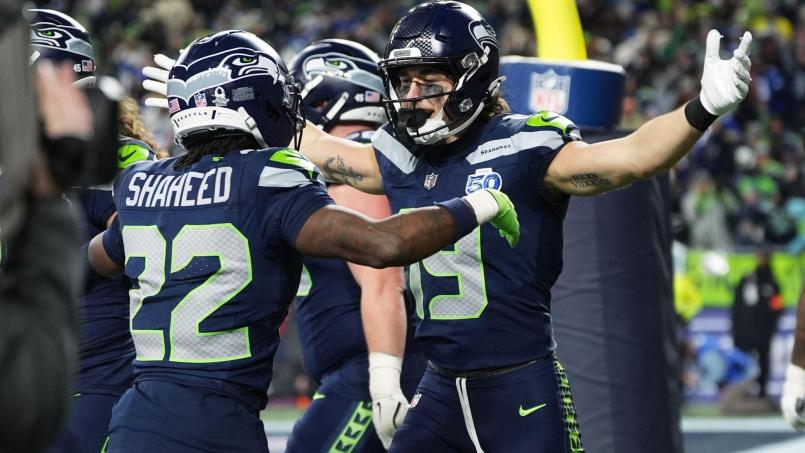 Bild: Lindsey Wasson/AP/dpa
Die Seahawks stehen zum vierten Mal in ihrer Geschichte im Super Bowl