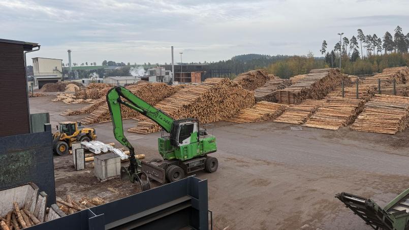 Bild: Gabi Schönberger
Es gibt wieder jede Menge Holz auf der Betzenmühle. Durch die Investitionen der vergangenen Monate ist auch mehr Platz zum Lagern entstanden.