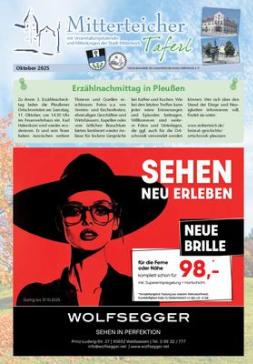 Mitterteicher Taferl - Oktober 2025