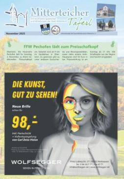 Mitterteicher Taferl - November 2025