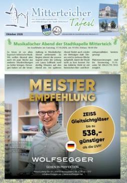 Mitterteicher Taferl - Oktober 2026