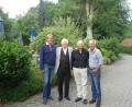 Das Abschlussturnier "ProAm" gewann Florian Rieger vom Golfclub Schwanhof. Von links Matthew Gatrall, Präsident Dr. Wolfgang Ries, Florian Rieger und Colin Monk.	Bild: exb