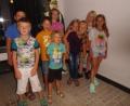 Sechs Mädchen und drei Buben trauten sich beim Kinderferienprogramm nachts ins Museum. 	Bild: abu