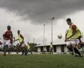 Gemessen an den Spielern acht verschiedener Nationen war es fast eine kleine WM, die am Samstag Flüchtlinge beim One-World-Fußballturnier vereinte.
