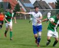 Der SV Pechbrunn (Szene aus der Partie gegen Spitzenreiter TSV Neualbenreuth/1:4) empfängt am Freitag den Nachbarrivalen SG Fuchsmühl.	Bild: Gebert