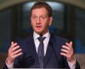 Der neue Ministerpräsident von Sachsen, Michael Kretschmer (CDU), saß 15 Jahre lang für den Schwandorfer Partnerlandkreis Görlitz im Deutschen Bundestag.	Bild: Sebastian Kahnert/dpa