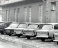 Ein Bild vom 6. November 1989: Wie hier vor der Leopoldkaserne reihen sich im Stadtgebiet die Trabis aneinander. 	Bilder: Reiner Fröhlich (2)