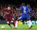 Lionel Messi markierte den wichtigen Auswärtstreffer für Barcelona in London.	Bild: Adam Davy/dpa