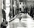 2. März 1990 in der Schiffgasse in der Altstadt: Der Schnee ist weg, dann kommt die Flut und damit das Hochwasser.	Archivbild: Reiner Fröhlich