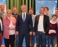 Eine ganze Reihe von Neumitglieder in den CSU Verbänden konnte Kreisvorsitzender Dr. Harald Schwartz (mitte) bei der Delegiertenversammlung in Auerbach willkommen heißen.