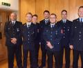 Nach einer längeren Pause haben (von links) Wieland König, Marco Pirner, Daniel Kederer, Erwin Schinhammer, Andreas Pirkl, Andreas Winter und Thomas Kogelbauer wieder für eine Leistungsprüfung bei der Feuerwehr Kürmreuth gesorgt. 	Bild: wku